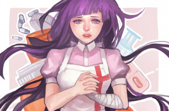 Картинка аниме danganronpa девушка