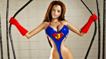 Картинка 3д+графика фантазия+ fantasy девушка фон взгляд униформа