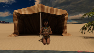 Картинка 3д+графика люди+ people девушка взгляд фон