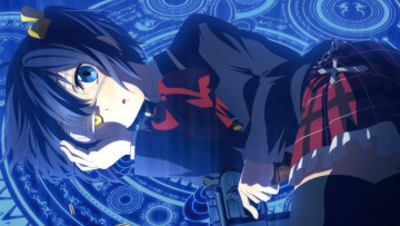 Картинка аниме chuunibyou+demo+koi+ga+shitai фон взгляд девушка