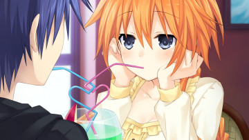 Картинка аниме date+a+live фон взгляд девушка