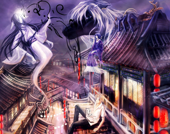 Обои картинки фото аниме, natsume yuujinchou, тетрадь, дружбы