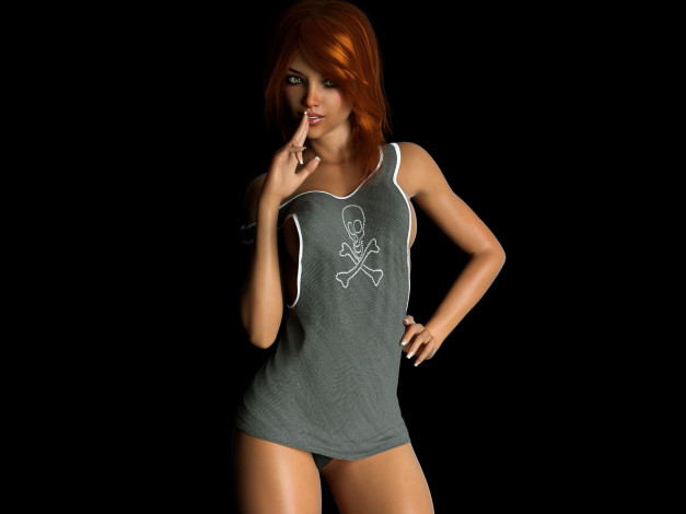 Обои картинки фото 3д графика, люди , people, девушка, взгляд, фон