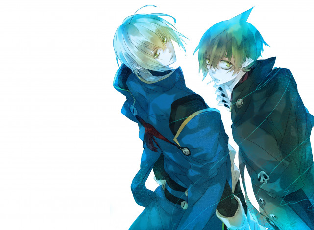 Обои картинки фото аниме, ao no exorcist, парни