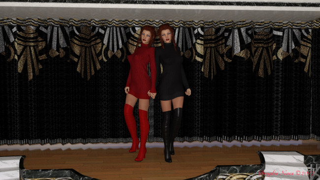 Обои картинки фото 3д графика, люди , people, девушки, взгляд, фон