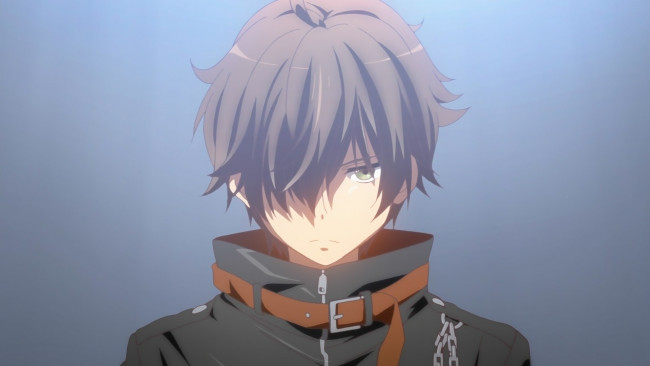 Обои картинки фото аниме, love live,  school idol project, взгляд, фон, парень