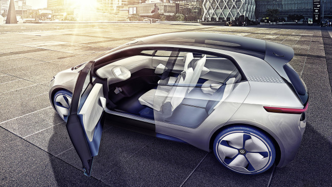 Обои картинки фото volkswagen i d concept 2016, автомобили, 3д, volkswagen, i, d, concept, 2016