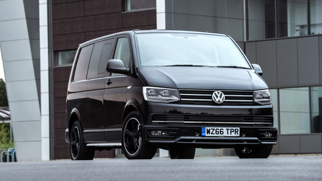 Обои картинки фото volkswagen transporter sportline 2017, автомобили, volkswagen, transporter, sportline, 2017
