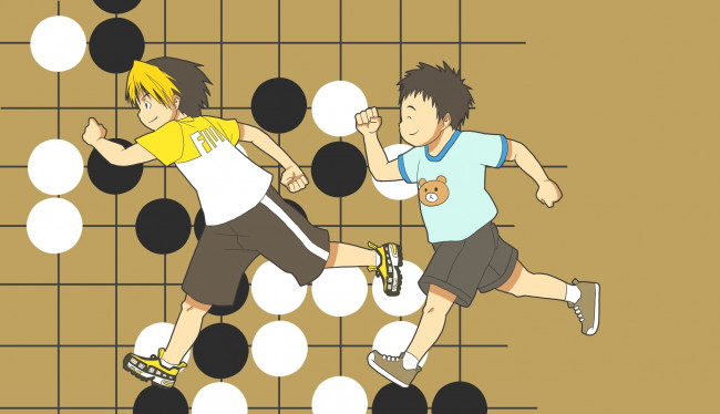 Обои картинки фото аниме, hikaru no go, мальчики