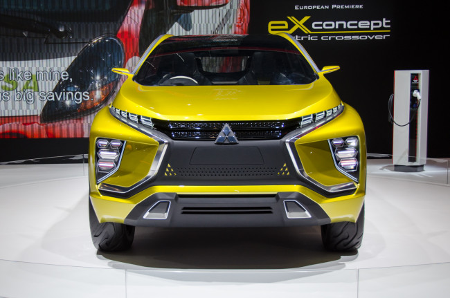 Обои картинки фото mitsubishi ex concept 2015, автомобили, выставки и уличные фото, crossover, 2015, concept, ex, mitsubishi