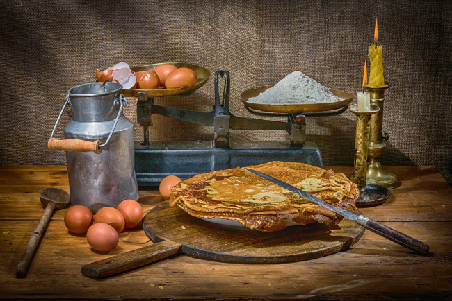 Обои картинки фото еда, натюрморт, блины