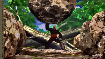 Картинка календари аниме существо камень