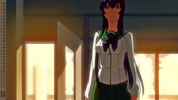 Картинка календари аниме взгляд девушка