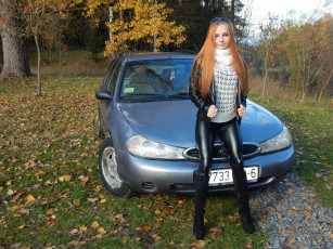 обоя автомобили, -авто с девушками, ford, mondeo