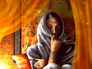 Картинка календари фэнтези помещение девушка лицо взгляд calendar 2020