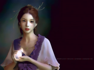 Картинка календари фэнтези птица девушка взгляд портрет calendar 2020