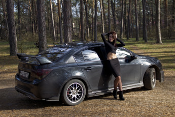 обоя автомобили, -авто с девушками, chevrolet, cruze