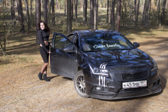 обоя автомобили, -авто с девушками, chevrolet, cruze