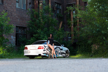 обоя автомобили, -авто с девушками, toyota, chaser