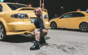 обоя автомобили, -авто с девушками, mazda, 6, atenza