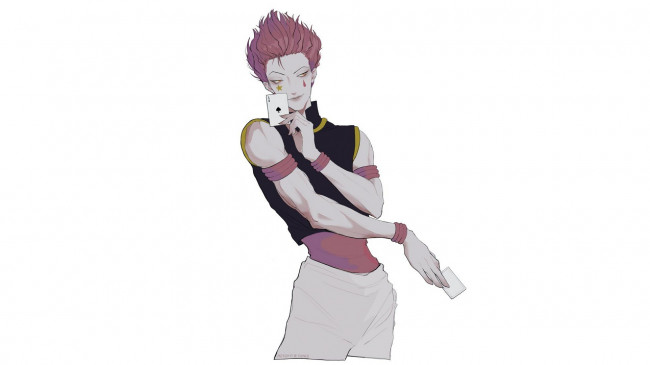 Обои картинки фото хисока, аниме, hunter x hunter, охотник, х