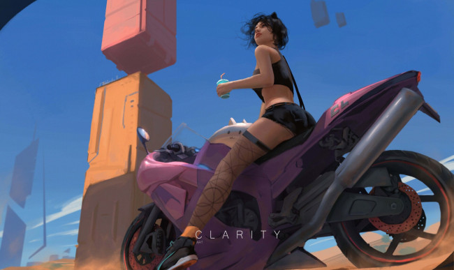 Обои картинки фото рисованное, люди, девушка