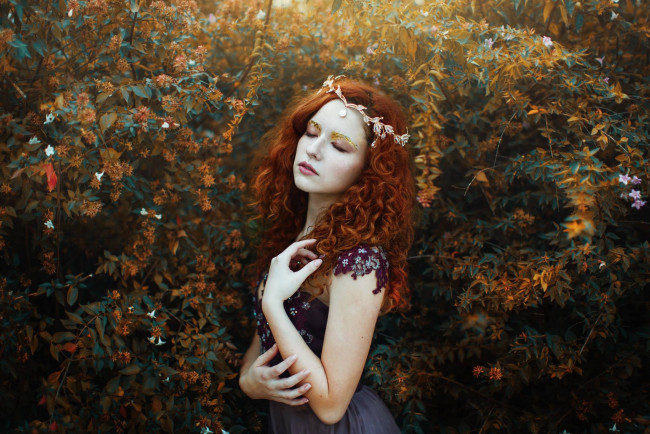 Обои картинки фото девушки, - рыжеволосые и разноцветные, valentina, rubilar