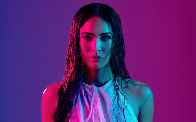 Обои картинки фото девушки, megan fox, брюнетка, лицо