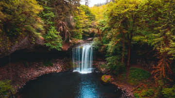 Картинка beaver+falls clatskanie oregon природа водопады beaver falls
