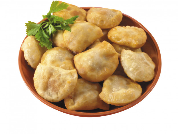 Обои картинки фото еда, пельмени,  манты,  вареники, жареные, петрушка