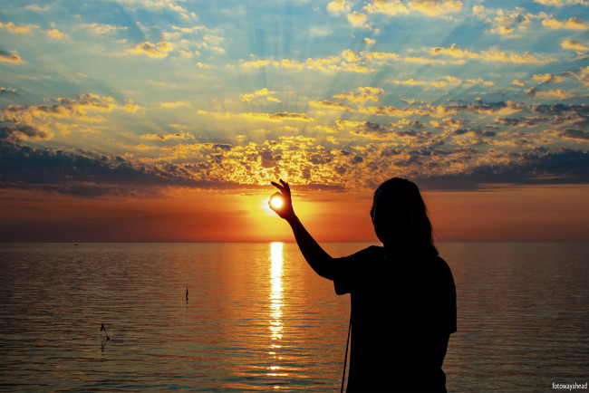 Обои картинки фото разное, люди, закат, рассвет