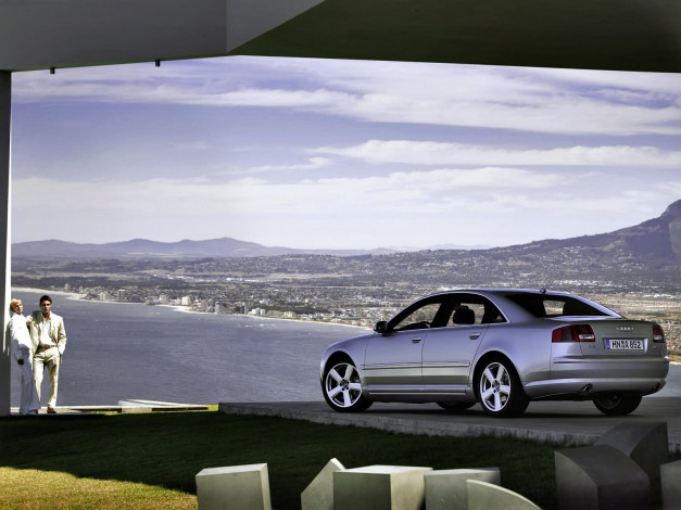 Обои картинки фото audi, a8, tdi, quattro, 2005, автомобили