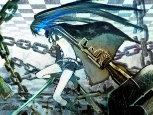 Картинка аниме black rock shooter