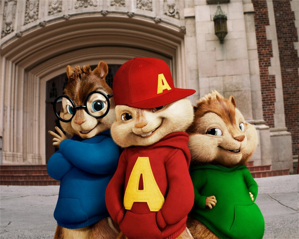 Обои картинки фото мультфильмы, alvin, and, the, chipmunks
