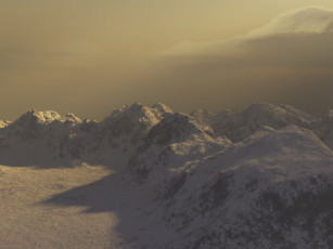 Картинка 3д графика nature landscape природа горы