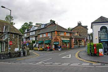 Картинка города улицы площади набережные камбрия эмблсайд великобритания