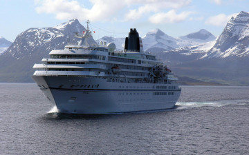 Картинка корабли лайнеры корабль горы зима