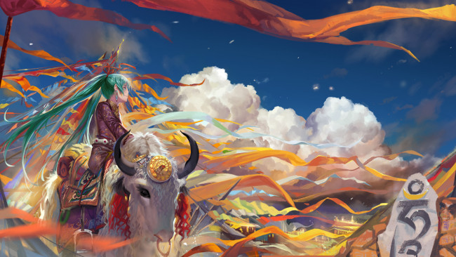 Обои картинки фото аниме, vocaloid, hatsune, miku