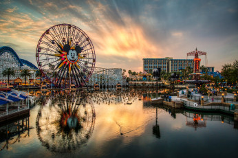 Картинка города диснейленд аттракционы микки-маус