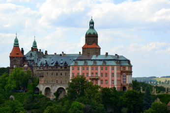 Картинка замок ксёнж польша города дворцы замки крепости