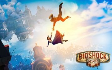 Картинка bioshock infinite видео игры элизабет букер деуитт падение