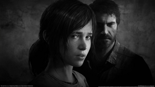 Обои картинки фото the, last, of, us, видео, игры, ellie, joel