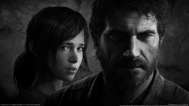 Обои картинки фото the, last, of, us, видео, игры, ellie, joel