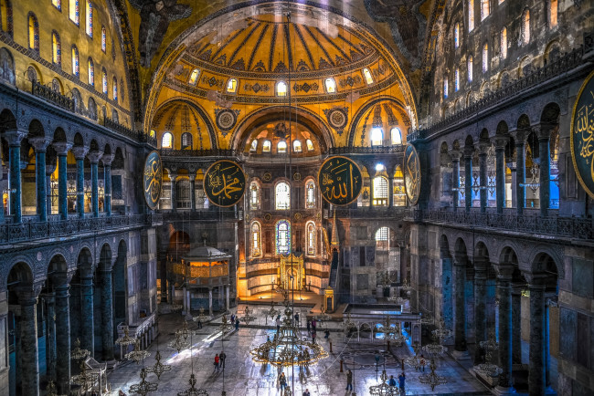 Обои картинки фото интерьер, убранство, роспись, храма, мечеть