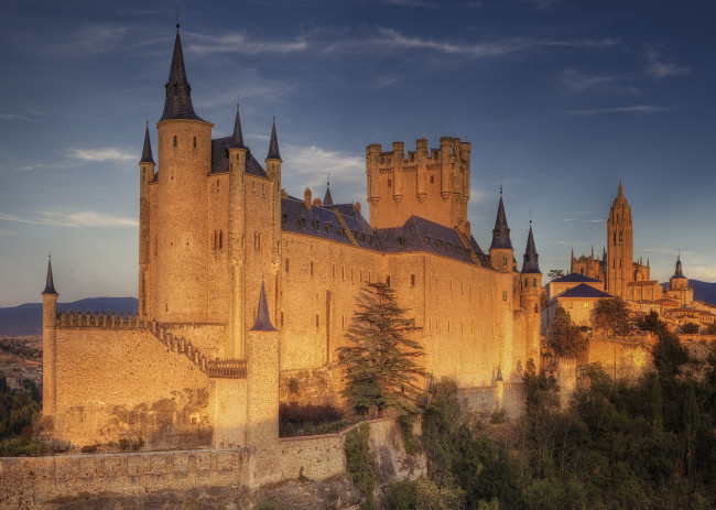 Обои картинки фото сеговия, испания, города, дворцы, замки, крепости, стены, купола