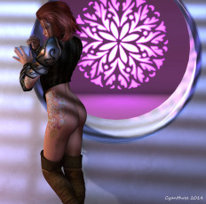 Картинка 3д+графика people+ люди девушка задумчивость