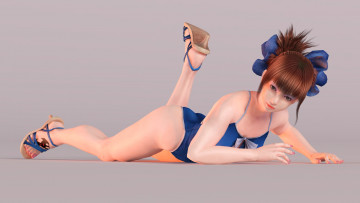 Картинка 3д+графика anime+ аниме взгляд девушка фон