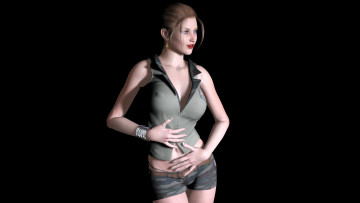 Картинка 3д+графика people+ люди взгляд девушка