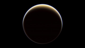 Картинка космос спутники+сатурна красота титан спутник вселенная титанос