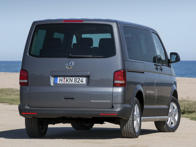 Обои картинки фото автомобили, volkswagen, 2009, t5, panamericana, multivan